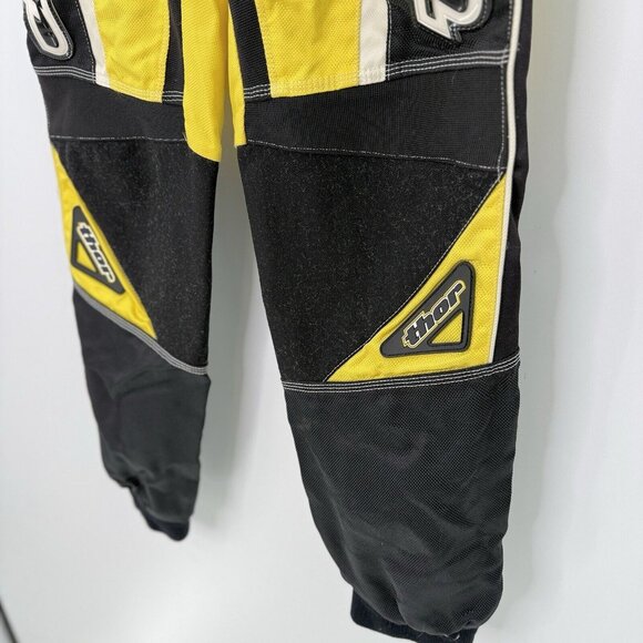 Motorcycle ATV Off Road Thor Men’s‎ Pants Size 32 Yellow, See Photos - Picture 3 of 16